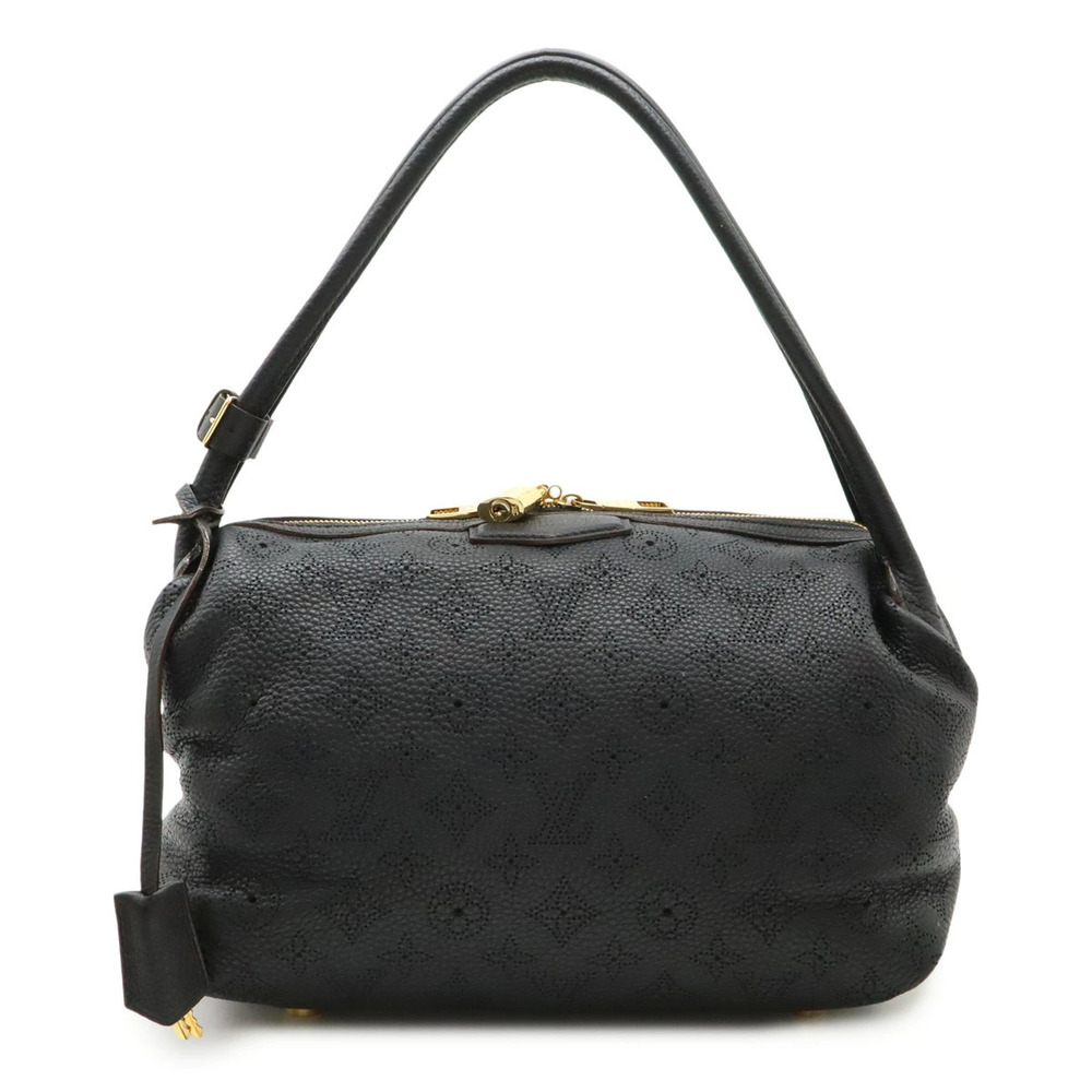 LOUIS VUITTON Monogram Mahina Galatea Tote Bag Shoulder Leather Noir Black